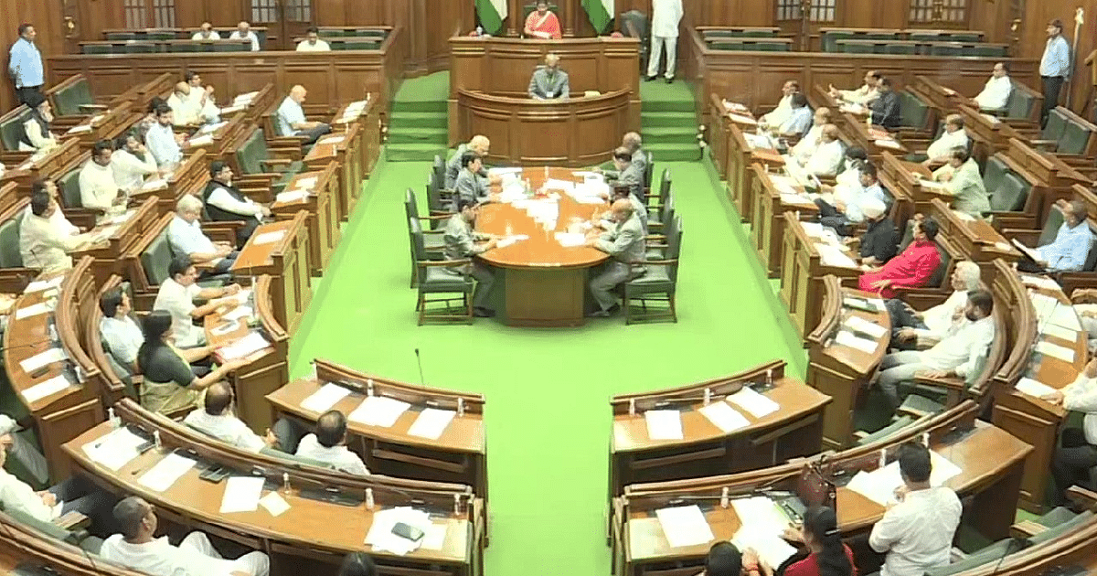 Delhi Assembly session extended by one day, four BJP MLAs expelled from the house after ruckus