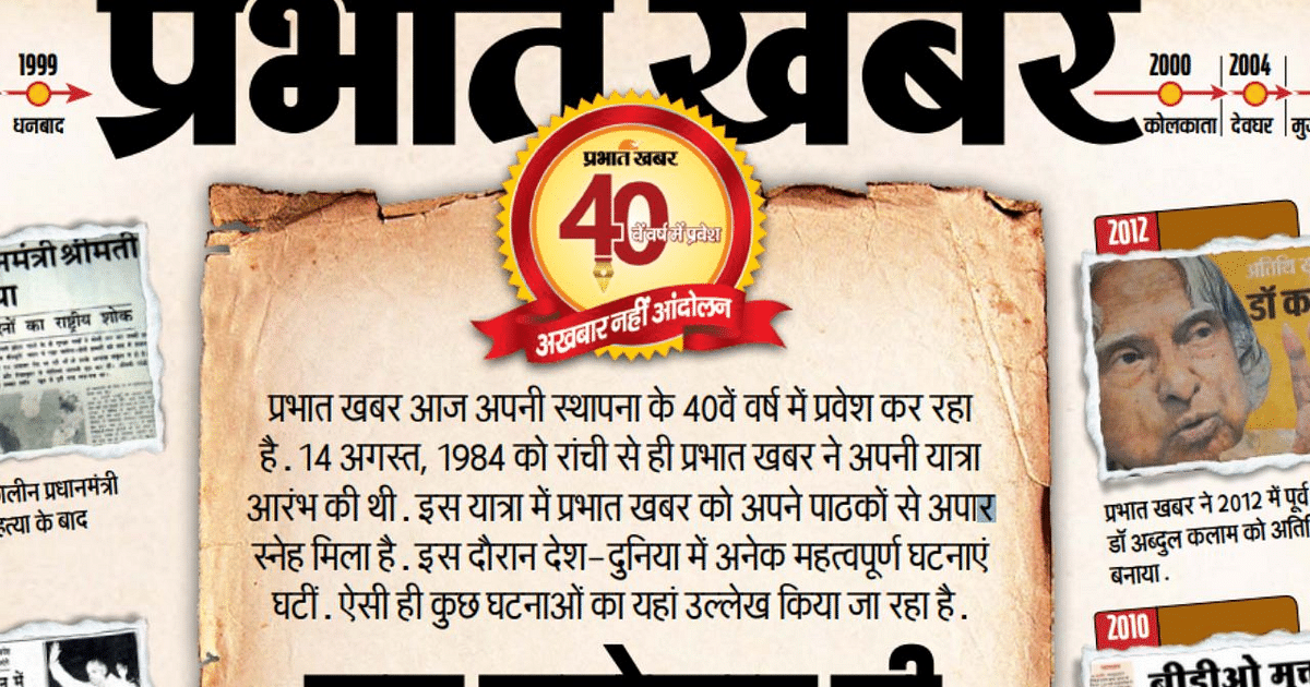 Ground journalism, fearlessness and credibility are the capital of Prabhat Khabar