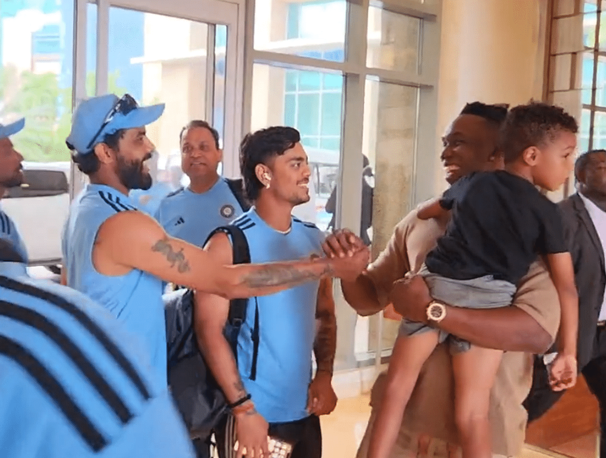 IND vs WI: This 'Champion' player of West Indies welcomed Team India in Trinidad, video viral
