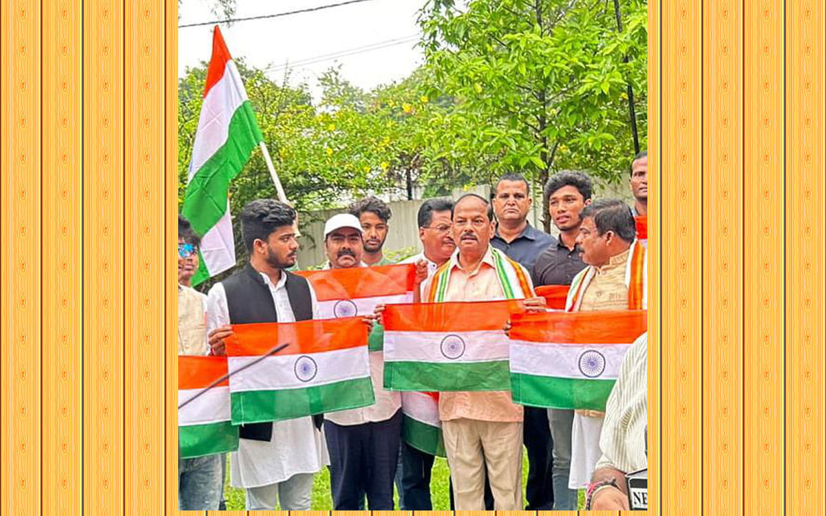 Jharkhand: Tricolor campaign started in every house, former CM Raghvur Das appealed to put tricolor in homes on August 15
