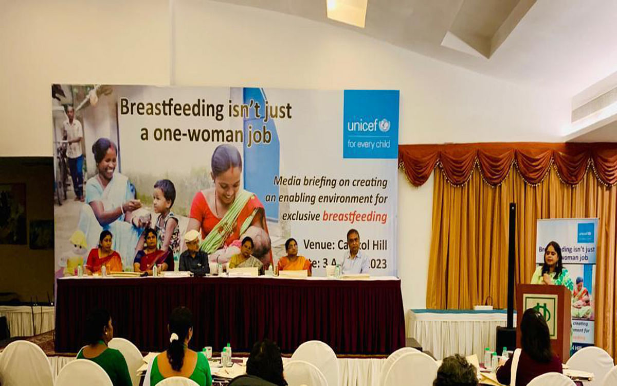 Jharkhand: UNICEF's awareness campaign, breastfeeding a newborn within an hour of birth acts as the first vaccine
