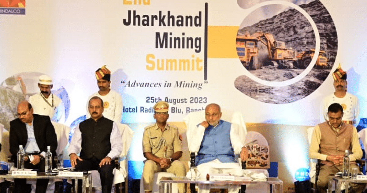 Jharkhand's important role in the country's industrial development, Governor CP Radhakrishnan said in the second Jharkhand Mining Summit