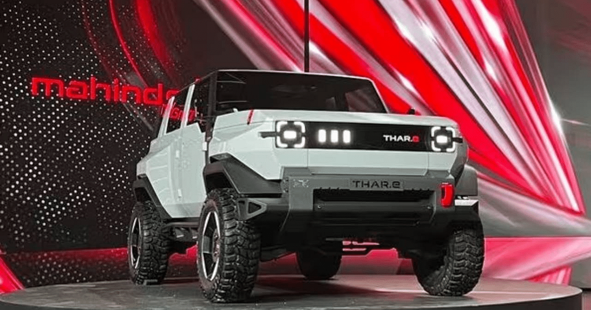 Mahindra introduced the concept model of Thar.e, revealed the timeline of four upcoming SUVs