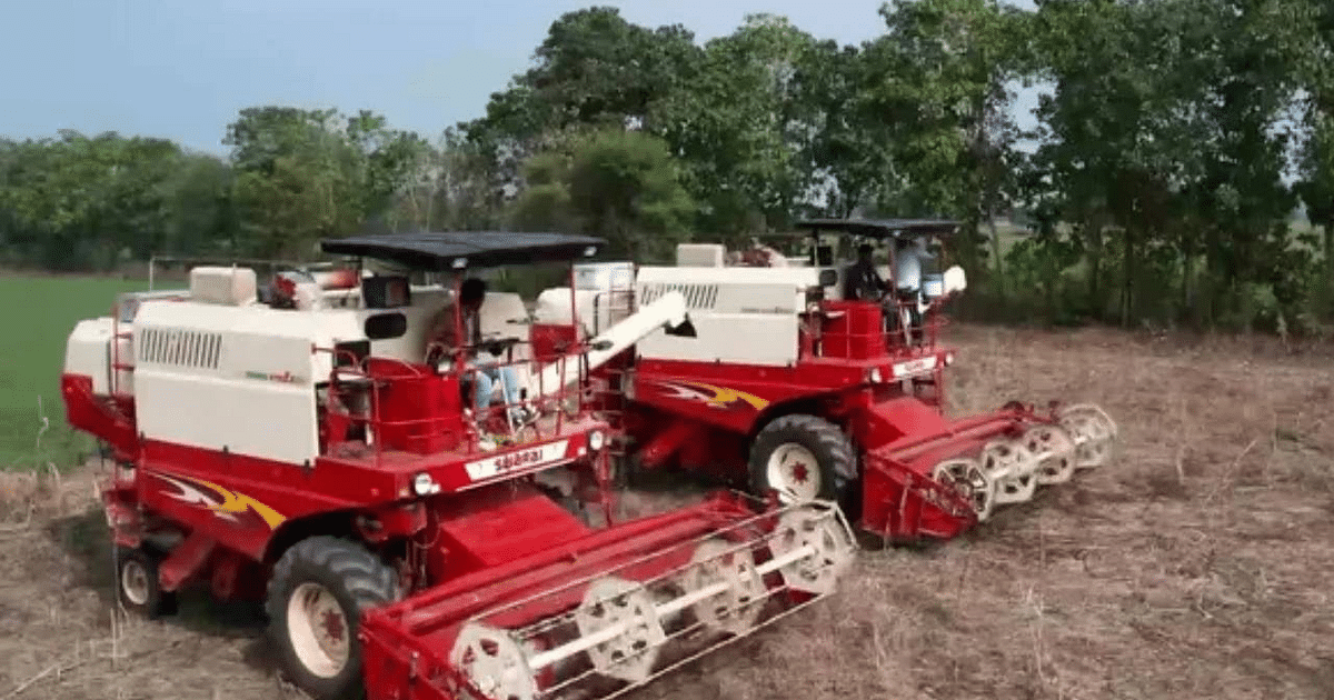 Mahindra launches Swaraj 8200 wheel harvester, equipped with intelligent system