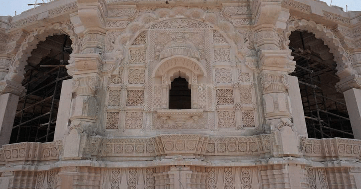 Ram Mandir Nirman Update: Have you seen the mind-blowing carvings of the sanctum sanctorum of the Ayodhya Ram temple, watch the video