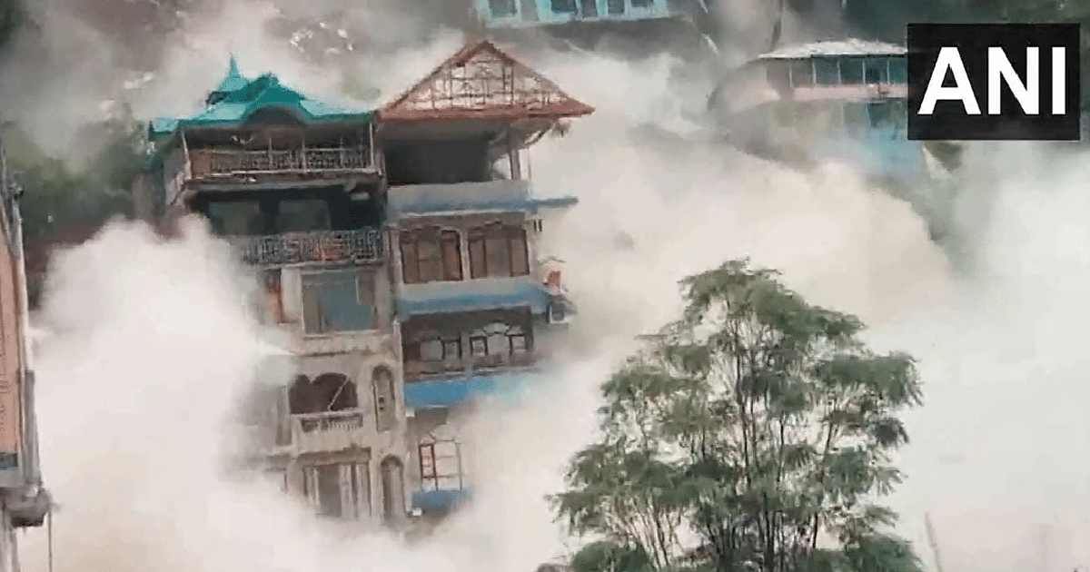 VIDEO: Devastation due to heavy rains in Himachal, 8 buildings collapsed in Kullu, 12 died due to landslide