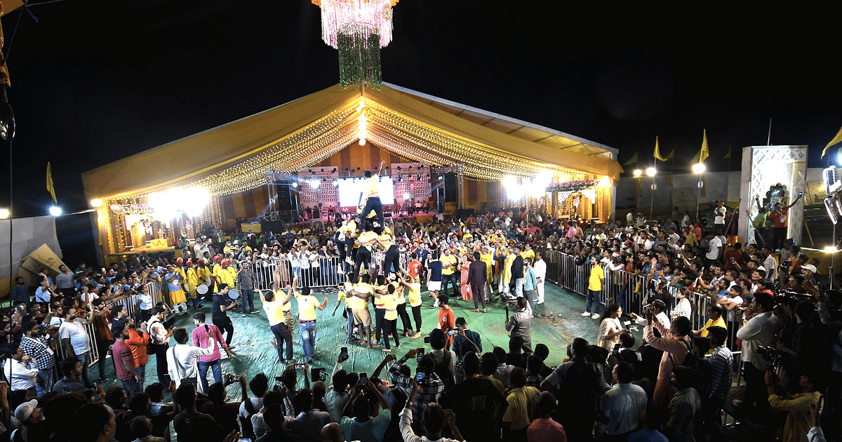 PHOTOS: Janmashtami celebrations in Patna, Dahi Handi competition lasted for 6 hours on Shri Krishna Janmotsav