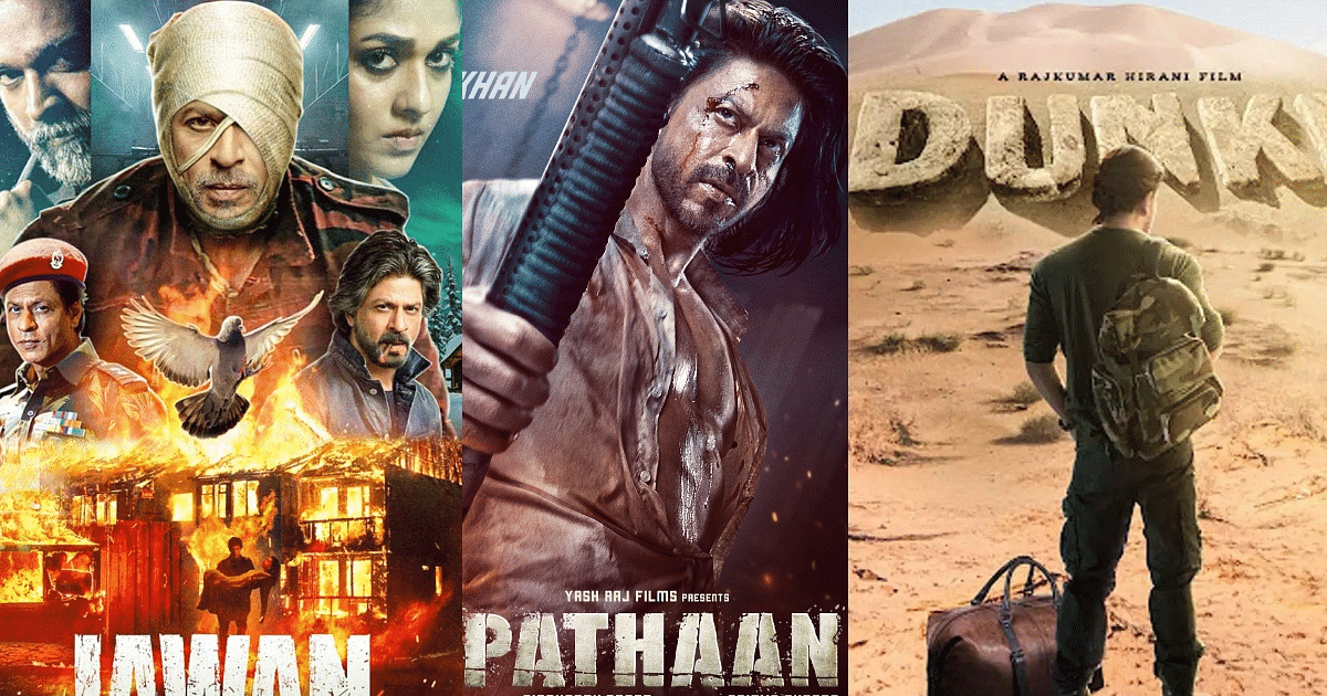 Pathaan-Jawan-Dunki: Shahrukh Khan will rule the box office with the highest grossing films in the year 2023