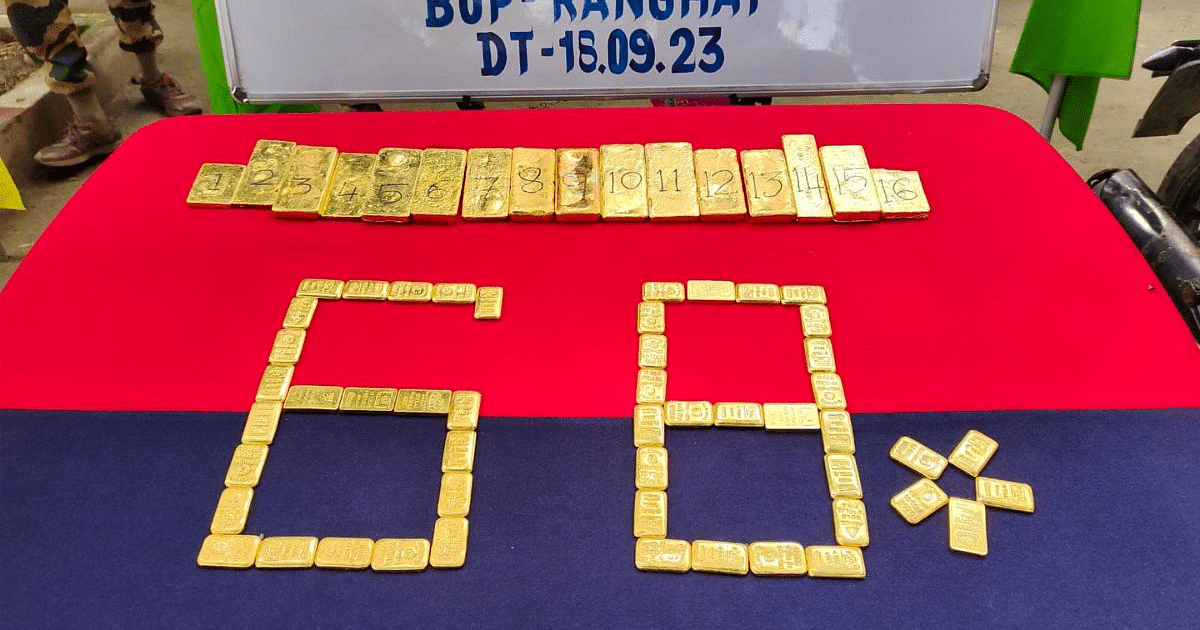 BSF arrested a young man with 50 gold biscuits worth Rs 14 crore
