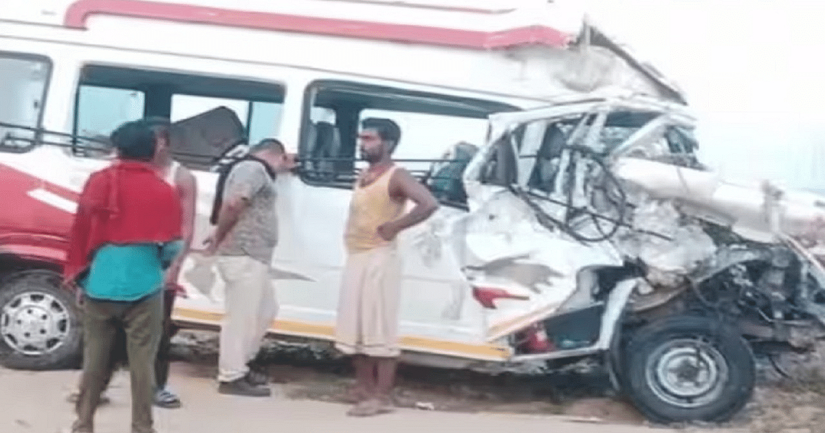 Bus and truck collide in Kaimur, Bihar, woman going to Kashi after Pind Daan dies, many injured