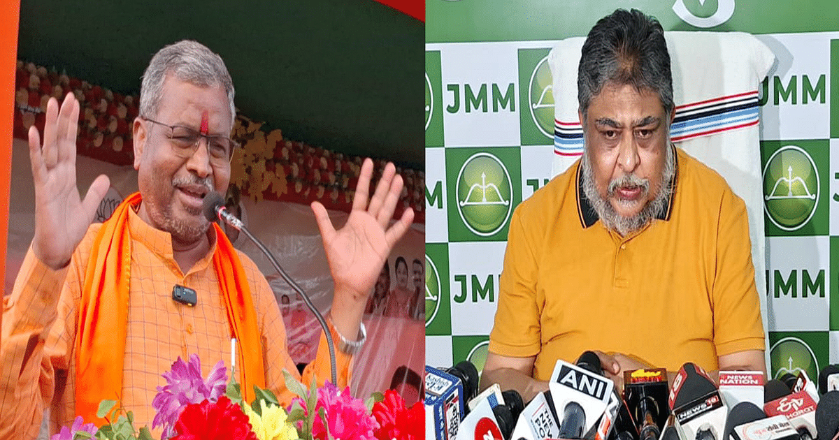 Jharkhand: JMM attacks Babulal Marandi's advisor Sunil Tiwari, BJP counters