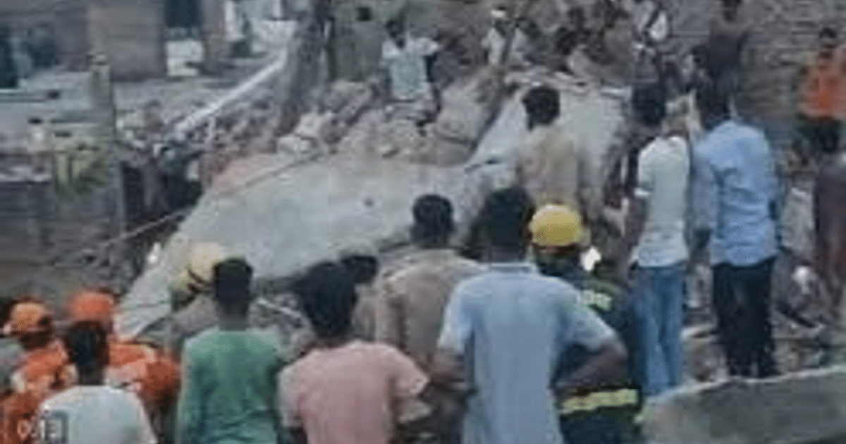 Multi-storey building collapses in Barabanki, two killed, many trapped, rescue operation underway