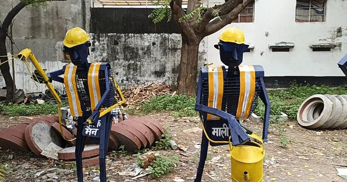 Respect: Statues made of junk will be installed for sanitation workers working in bad smell and filth, initiative of Agra Municipal Corporation