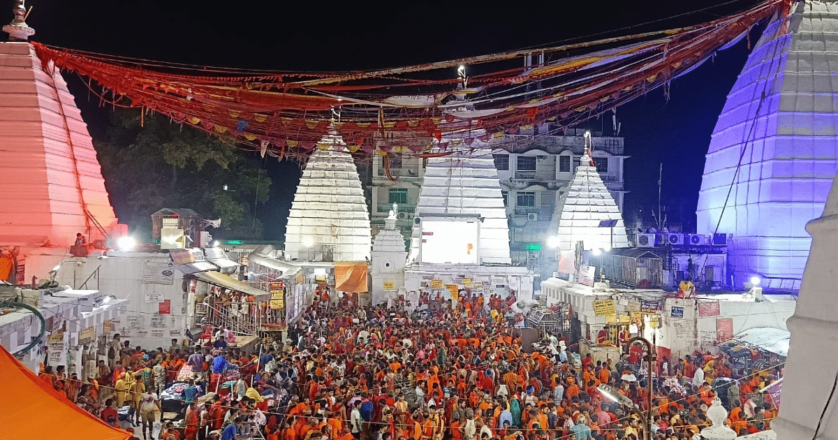 Shravani Mela 2023: 54.28 lakh devotees performed water sprinkling in Baba temple, earning Rs 23.64 crore