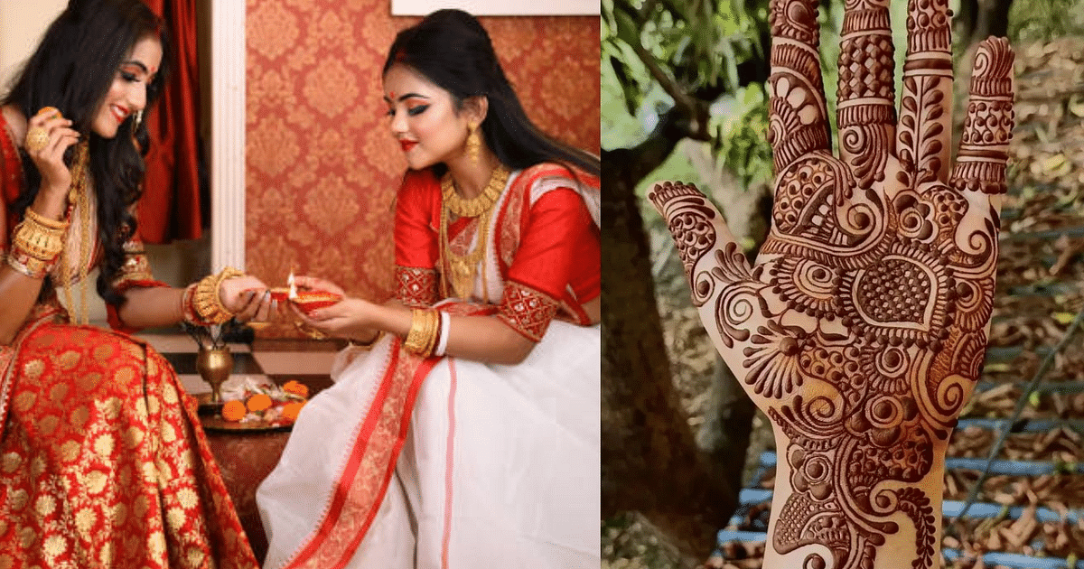 Apply auspicious henna on hands on Mahanavami, here are beautiful and easy simple Mehndi Designs