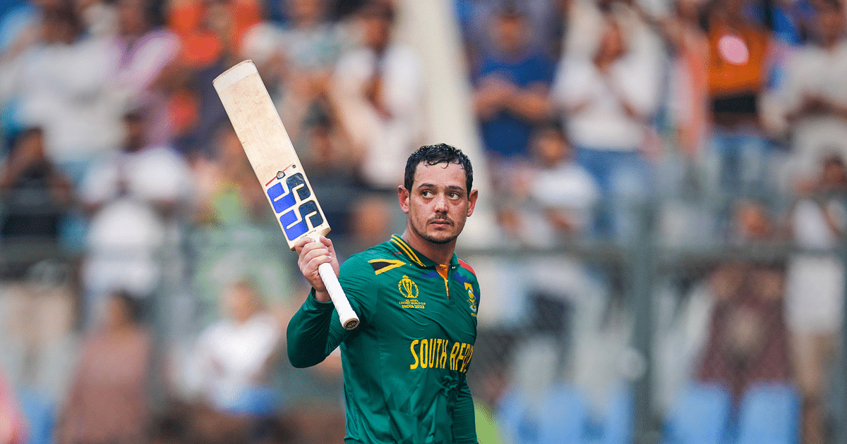 Quinton de Kock has scored 3 centuries so far in this World Cup, will he break Rohit Sharma's world record?