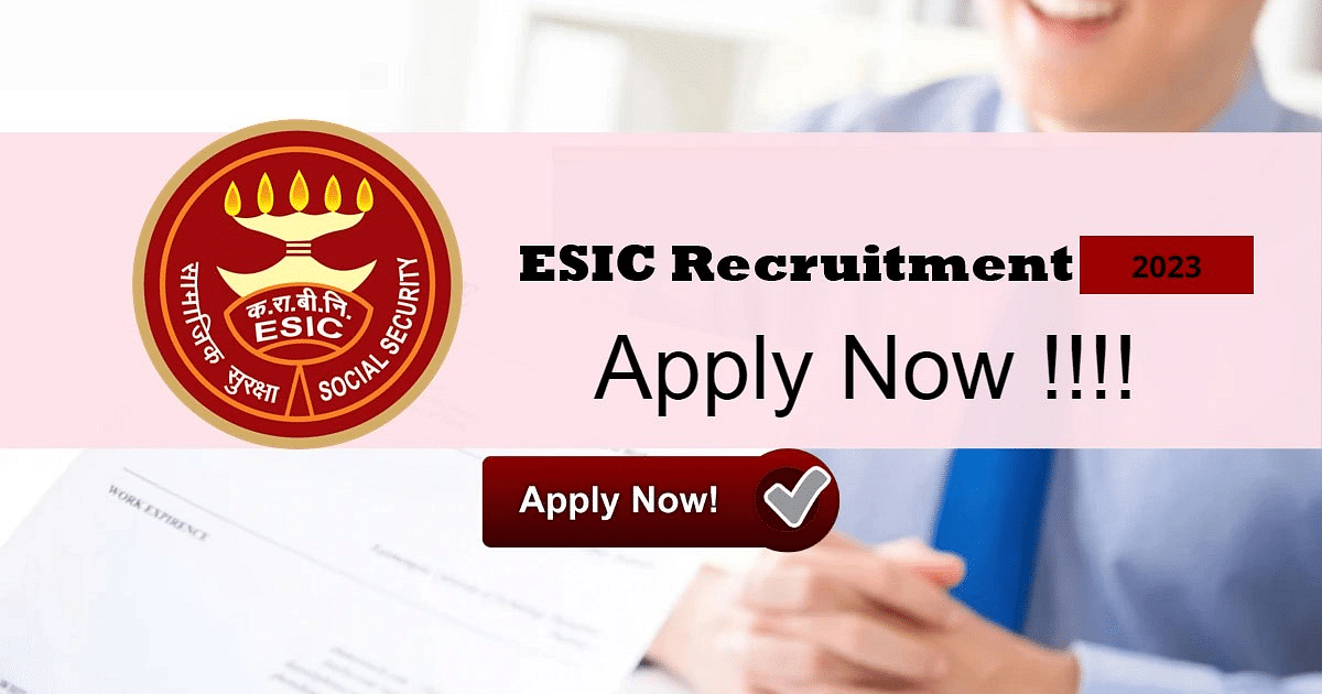 ESIC Recruitment 2023: Application started for paramedical posts, so much qualification is required