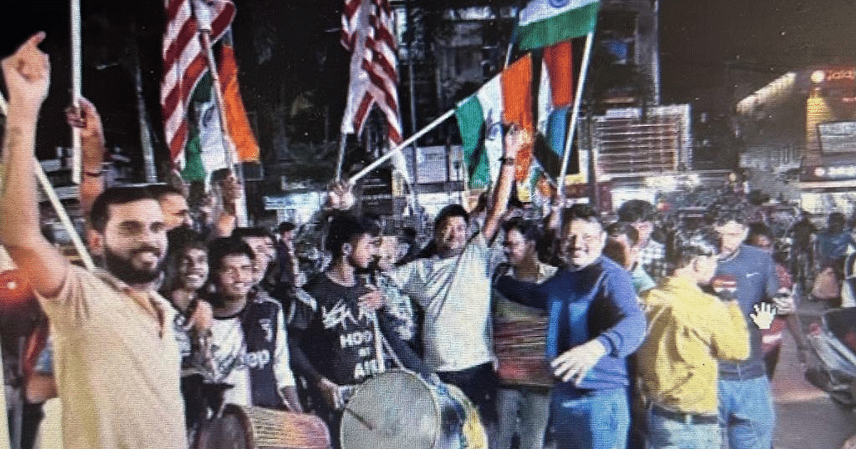 IND VS PAK: Ranchi immersed in celebration, excitement and thrill, the capital echoed with slogans of victory.