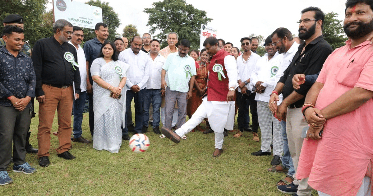 Jharkhand: Football League Arjuna Cup concludes, Union Minister Arjun Munda said, a grand stadium will be built in Kharsawan.