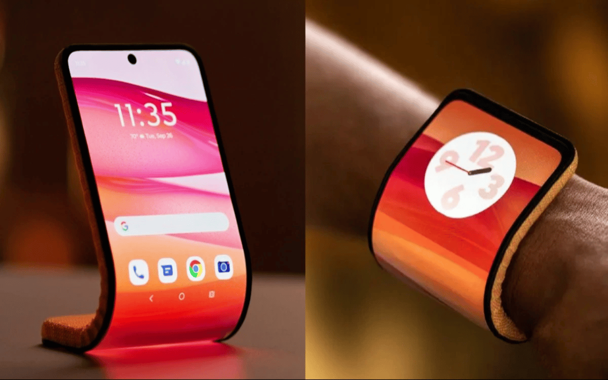Motorola Bendable Phone: This phone can be worn on the wrist, everyone is surprised to see it