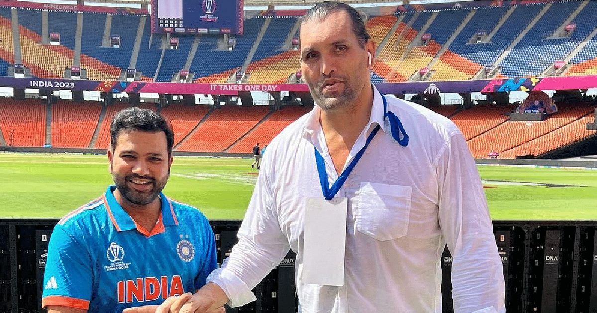 World Cup 2023: The Great Khali met Rohit Sharma, said a big thing about Pakistan