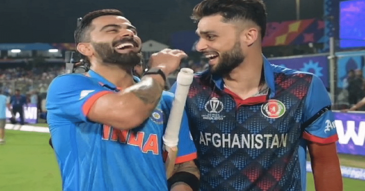 World Cup: Kohli's 'Virat' heart, hugged Naveen Ul Haq during the match, made a special appeal to the audience