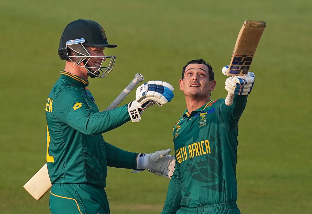 World Cup 2023: South Africa defeated New Zealand by 190 runs, stormy centuries from De Kock and Dussen