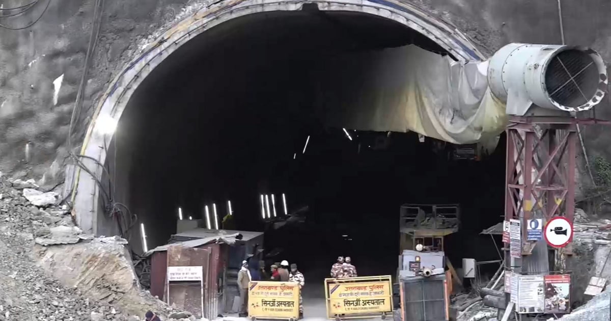 Earthquake: Earthquake shocks in Uttarkashi, 40 laborers are trapped in the tunnel here