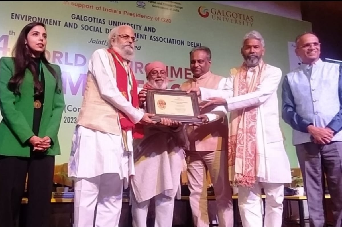 Famous environmentalist Gyanendra Rawat honored at World Environment Summit