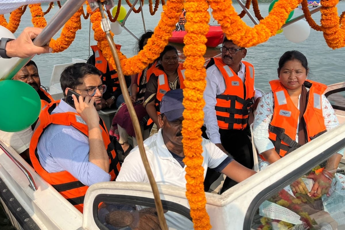 Jharkhand: MP Geeta Koda inaugurated tourism cum boating in Nakti Dam, said- migration for employment will stop