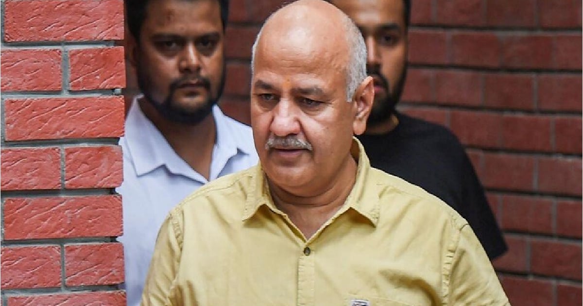 Manish Sisodia reached home from Tihar Jail to meet his ailing wife.