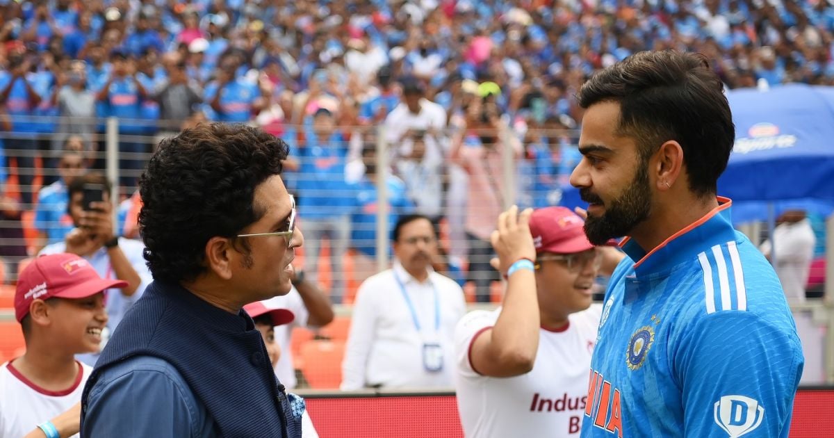 Sachin Tendulkar gave a surprise gift to Virat Kohli before the World Cup final, see pictures