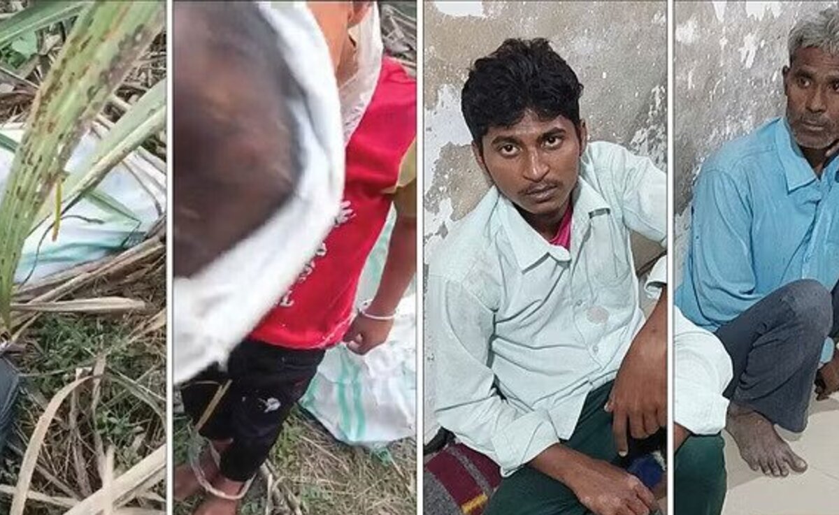 UP: Two children kidnapped in Lakhimpur Kheri, one kept in a sack in a field, the other found at some distance, father and son arrested.