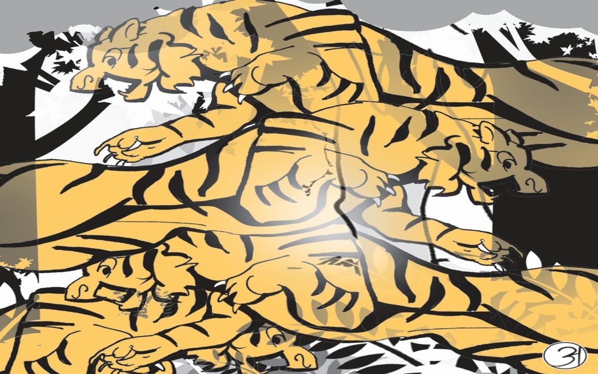 Optical Illusion: How many tigers are hidden in this picture, those who answer correctly in 10 seconds are intelligent