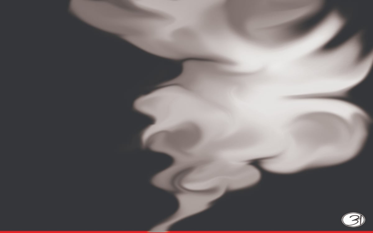 Optical Illusion: Can you see a face amidst the smoke?  Answer within 5 seconds, elders raised their hands