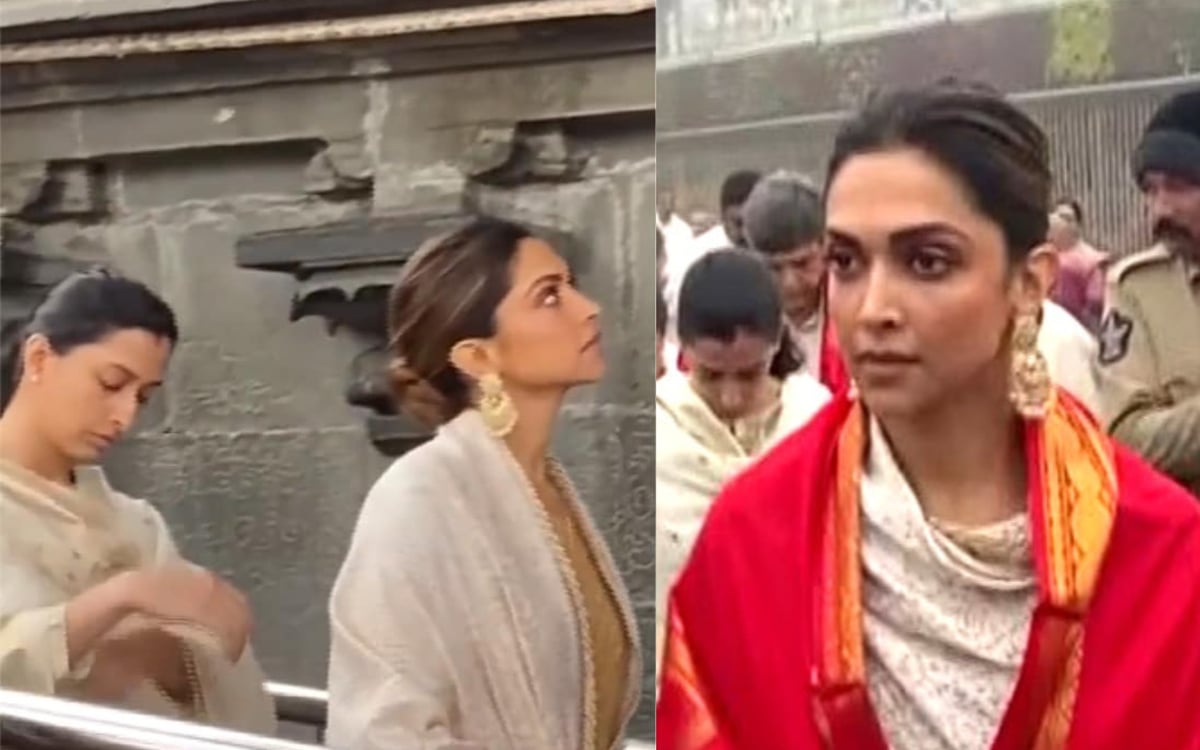 Deepika Padukone reached Tirumala temple, sister seen with her, this video of Fighter actress surfaced