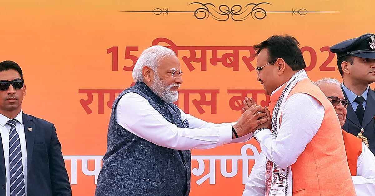 PHOTOS: This is how Rajasthan CM Bhajanlal Sharma met PM Modi, people are praising him fiercely.