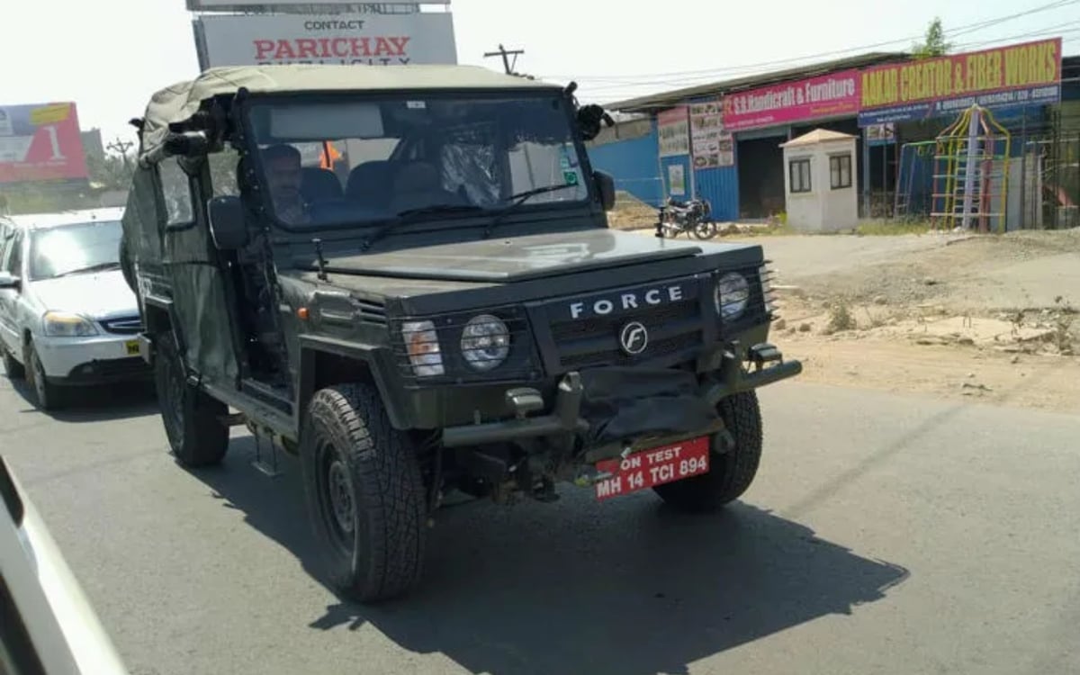A new era begins with the spotting of Force Gurkha Military Ambulance 