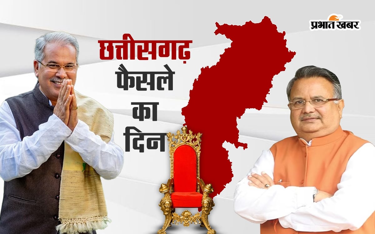 Chhattisgarh Election Results 2023 Live updates|Who will form the government in Chhattisgarh, decision on 3 December
