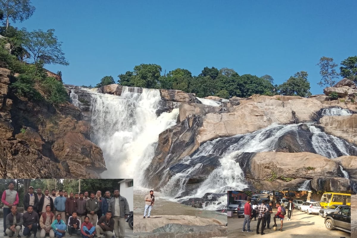 Jharkhand Tourist Places: Dasham Fall is attracting tourists with its amazing beauty, crowd of tourists is increasing.