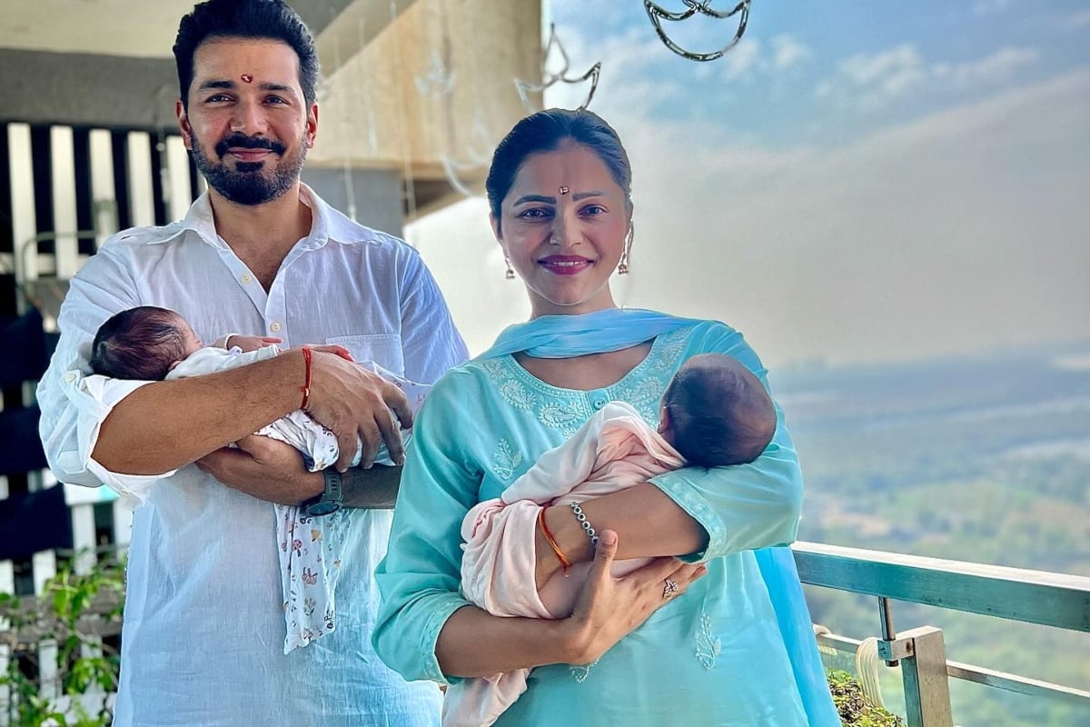 PHOTOS: Rubina Dilaik shares the first picture of her twin daughters, know what are the names of the children