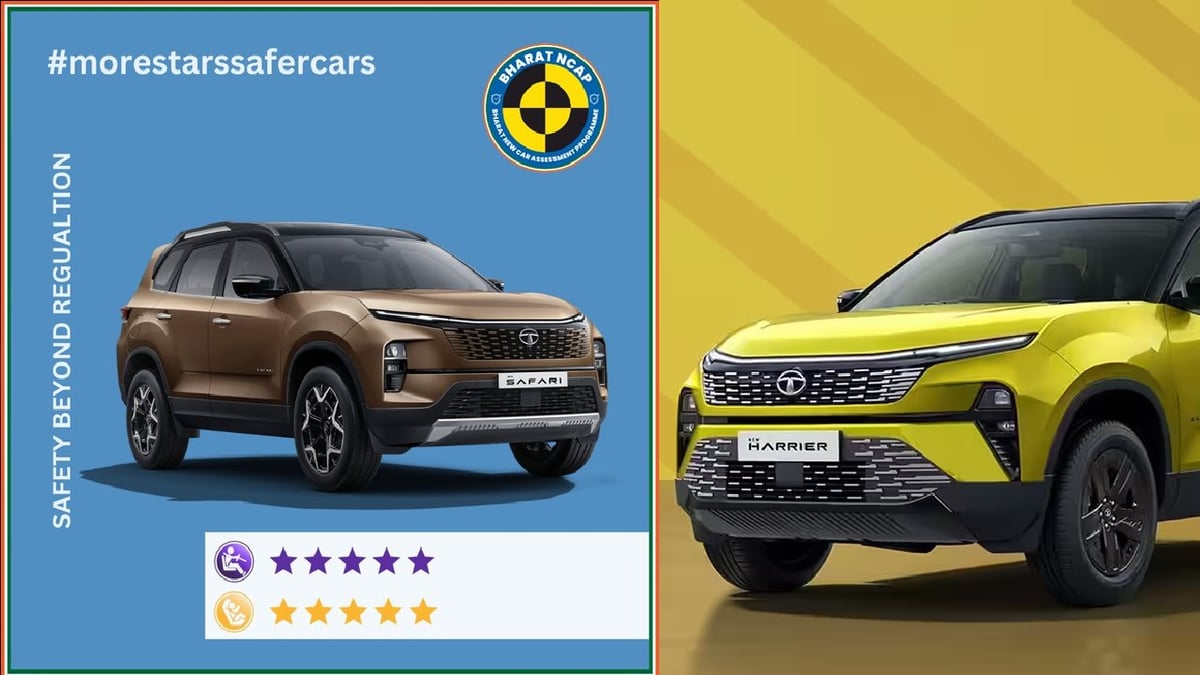 TATA's two SUVs won the indigenous crash test, got 5 star safety rating from Bharat NCAP