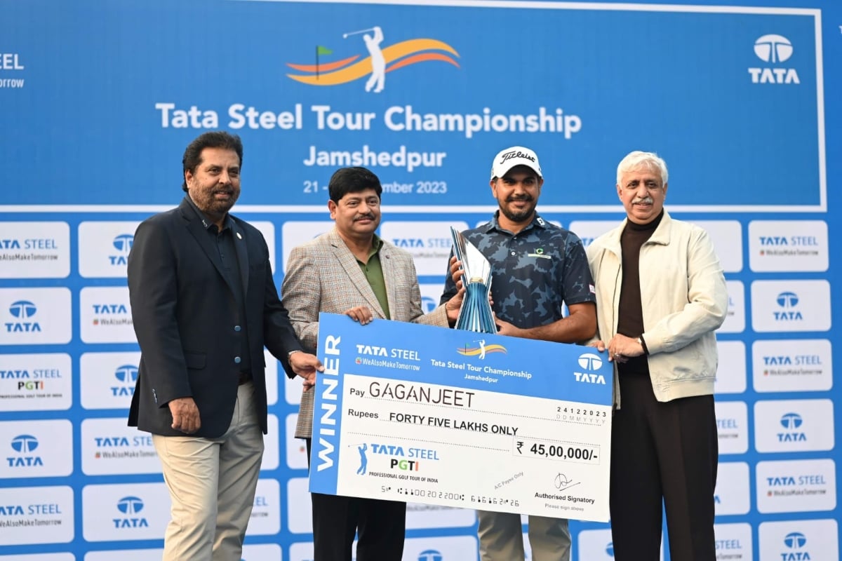 Tata Steel Golf Tour Championship: Gaganjit Bhullar of Punjab becomes champion, gets prize of Rs 45 lakh