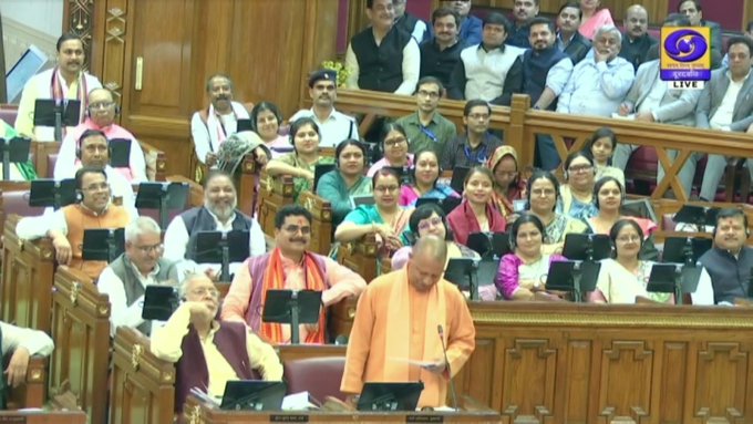 UP Assembly winter session: CM Yogi takes a jibe at the opposition - Those who loot settlements talk about the blows of fate