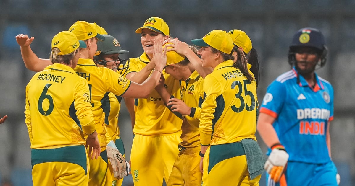 INDW vs AUSW: Indian women's team suffered a crushing defeat by 190 runs, Australia made a clean sweep.