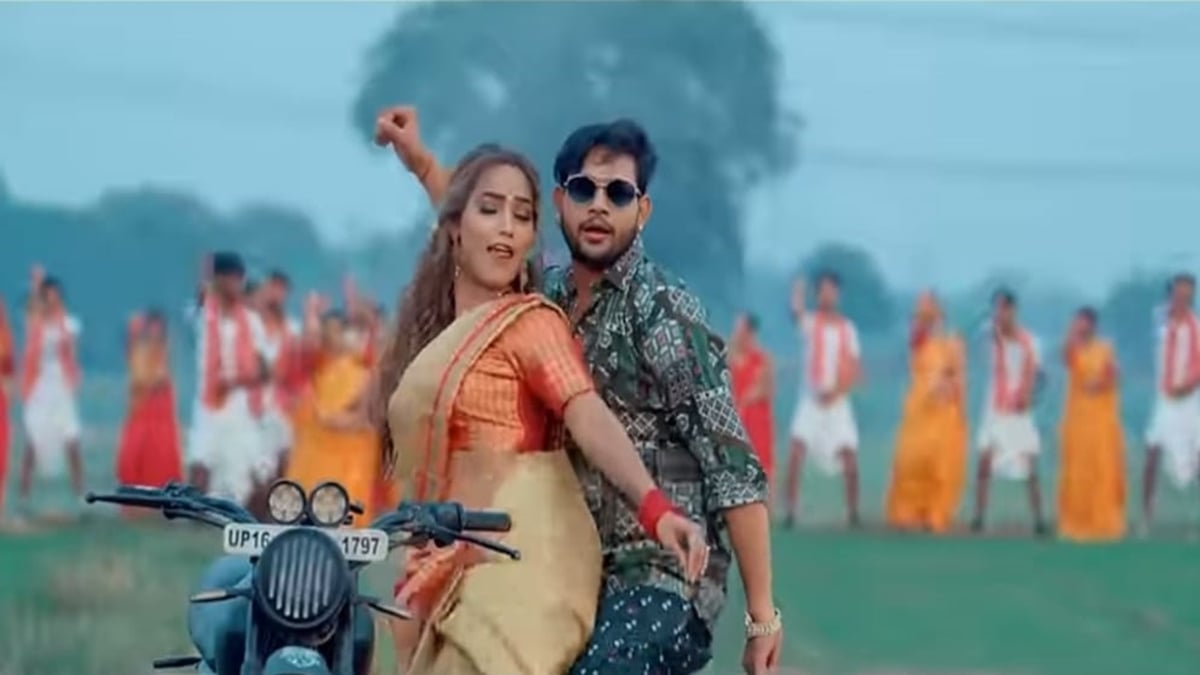 Bhojpuri Song: Bhojpuri superstar Ankush Raja's song created a stir on the internet, people are liking this style.