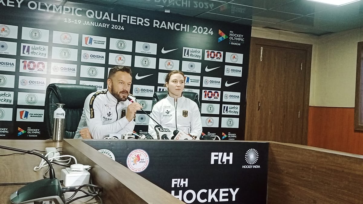 FIH Olympic Qualifier: Germany's hockey team reached Ranchi to have a duel with India