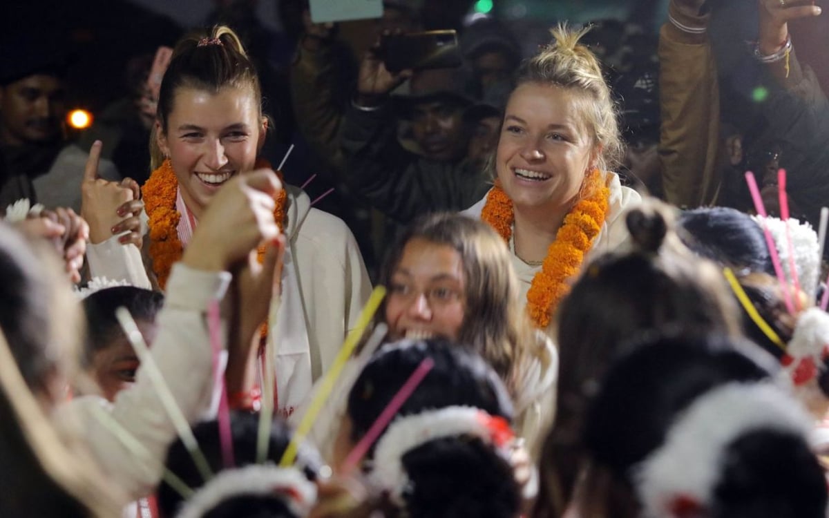 Germany women's hockey team reached Ranchi was welcomed in this style, guest players started dancing