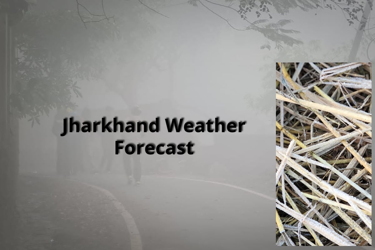 Jharkhand Weather: Mercury dropped four degrees, dew drops fell on the straw, frozen, no relief yet, chances of rain too