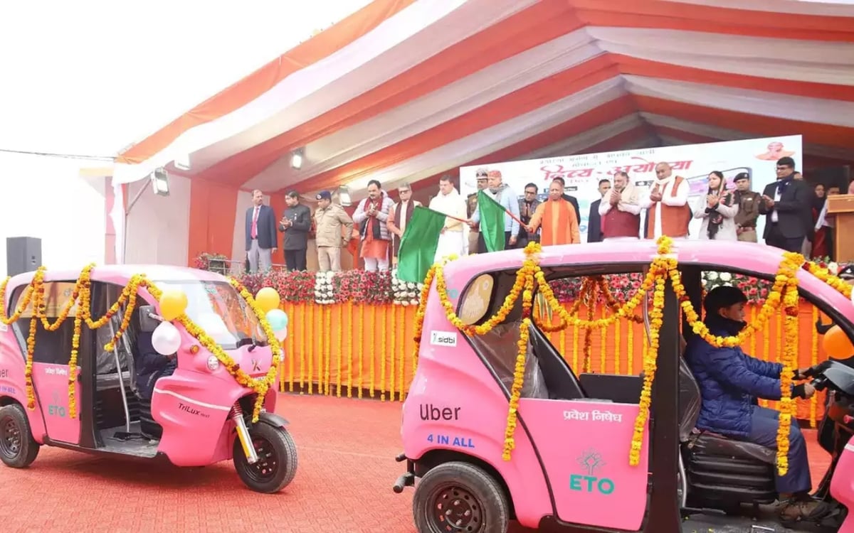 Now Ram devotees will get pollution free ride in Ayodhya!  UBER starts electric auto rickshaw service